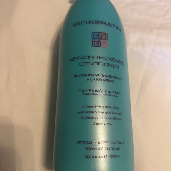 Bio Keratin Thickening Conditioner for Fine & Limp Hair 33.8 oz New Color Safe - Picture 2 of 9